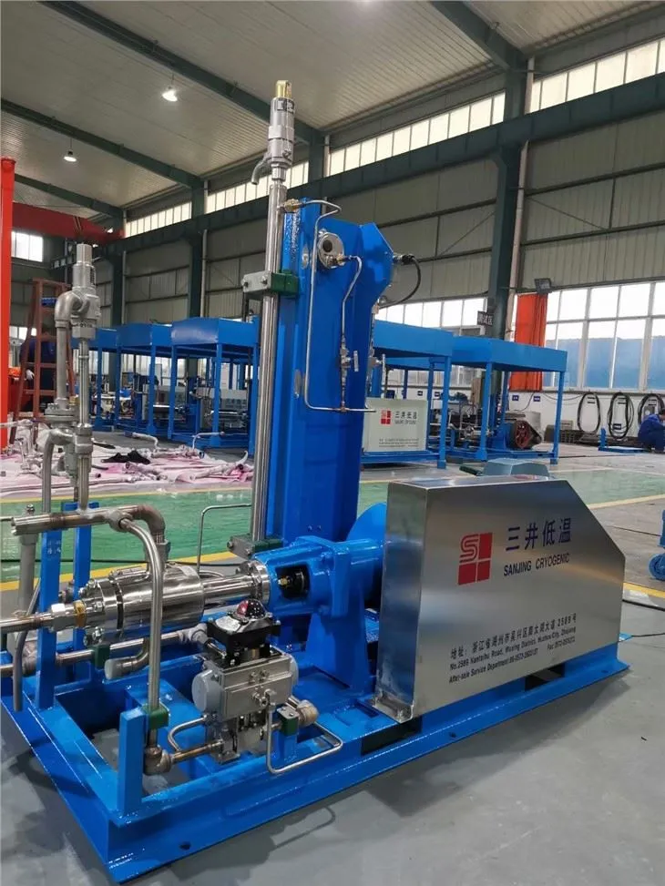 Bomba alternativa de llenado de gas industrial